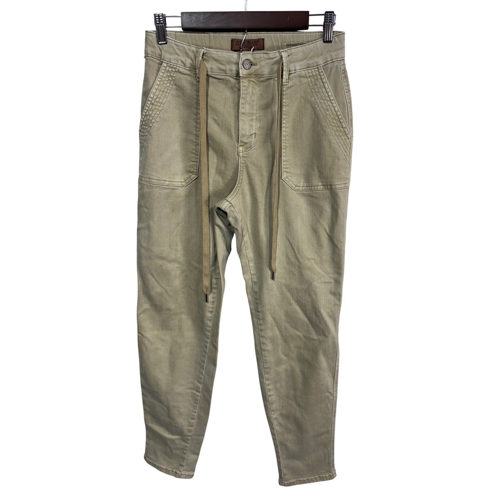 Judy‎ Blue Women's 7/28 Tan Garment Dyed Utility Cargo Pants JB88815 C